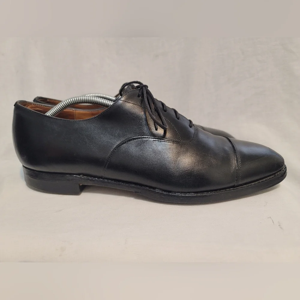 Church's Custom Grade Men Size 11.5C Black Leather Captoe Oxford Dress Shoes - Picture 5 of 12